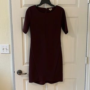 Burgundy Work Dress Size S